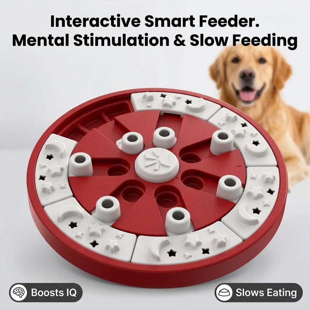Smart Dog Puzzle Toy Interactive Slow Feeder Treat Dispenser