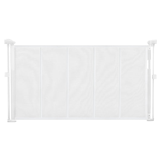 SucceBuy Retractable Pet And Baby Safety Gate For Home Stairs