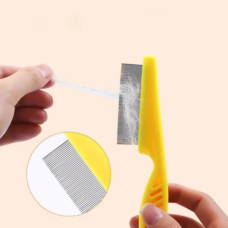 Comfortable Arc Handle Pet Flea And Hair Grooming Comb