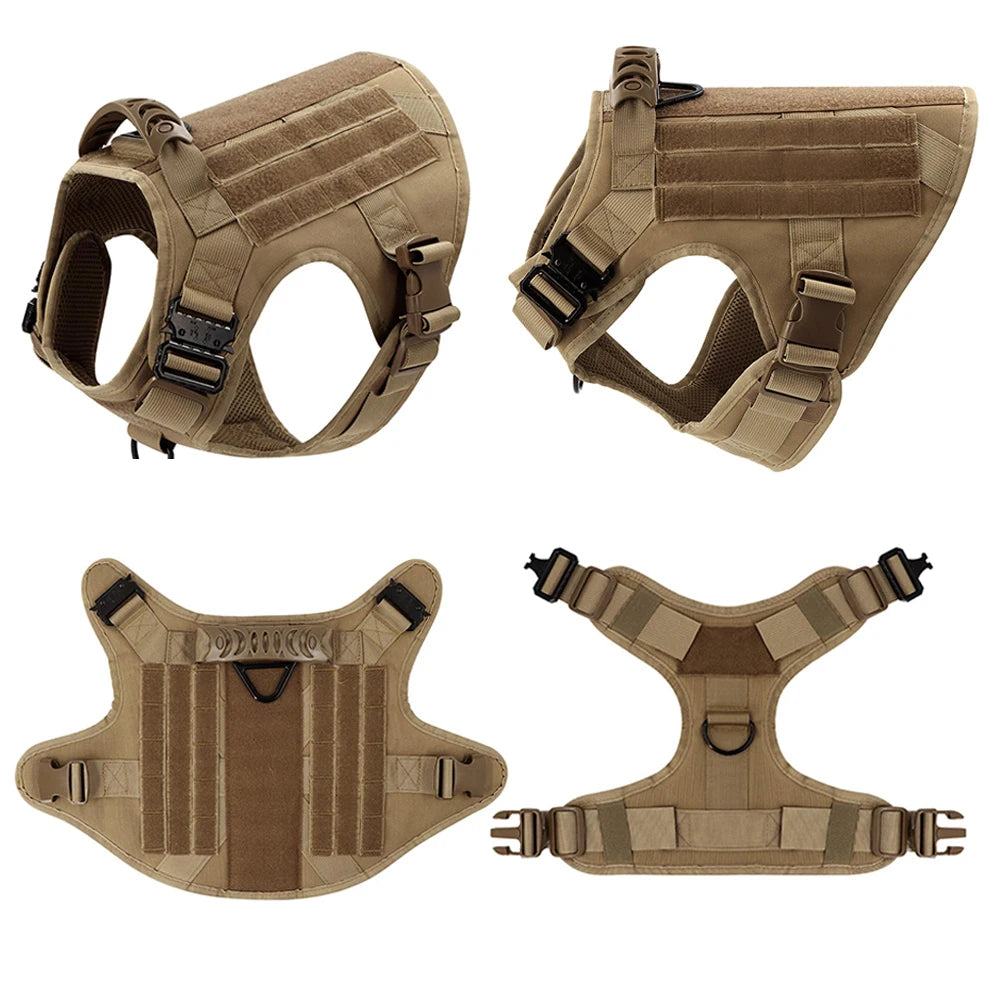 PETRAVEL Padded Nylon Dog Harness With Adjustable Leash Set