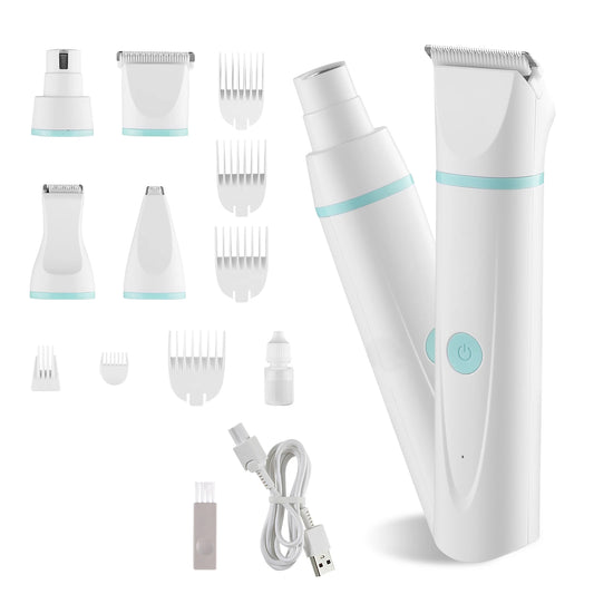 Rechargeable Low Noise Dog Clippers With Grooming Kit For Pets