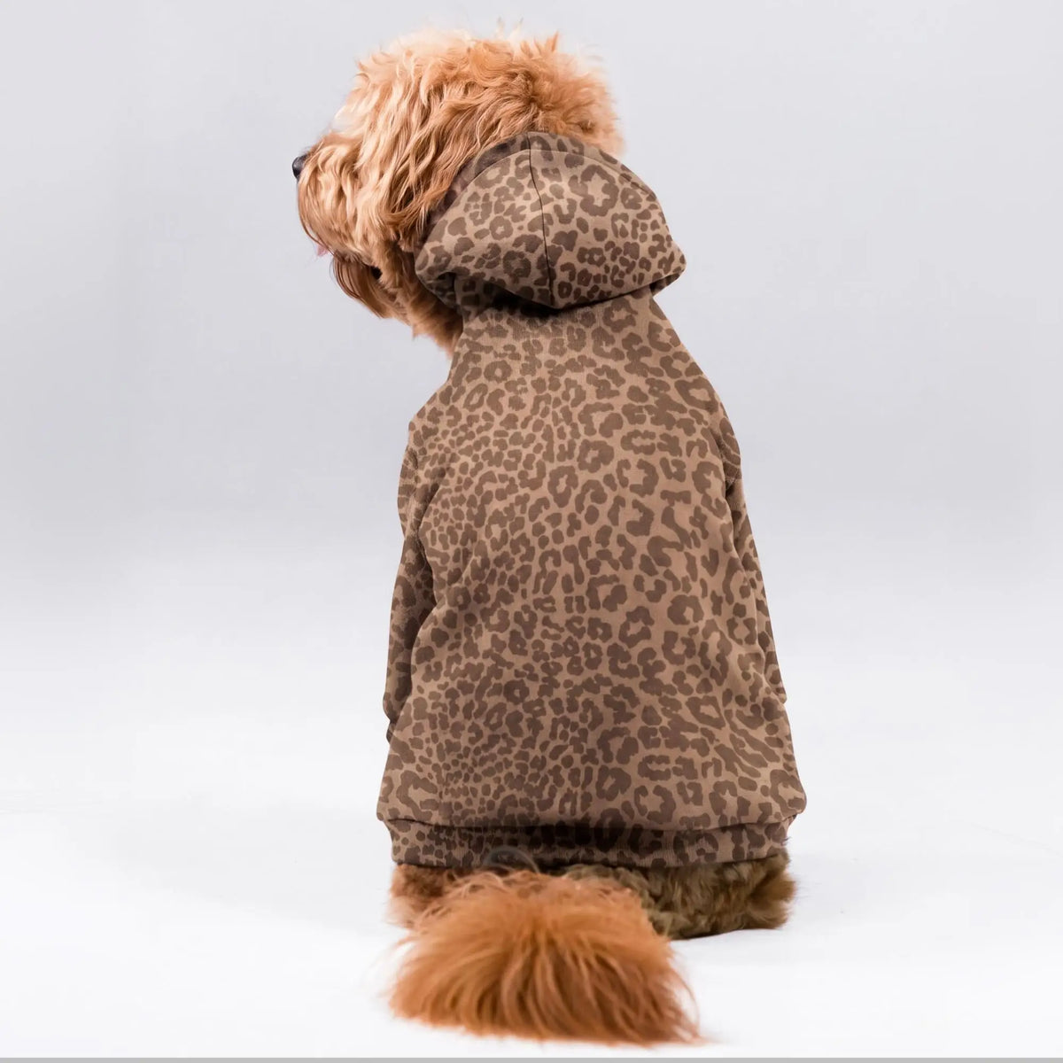 Soft Cotton Blend Pet Dog Hoodie With Leash Opening
