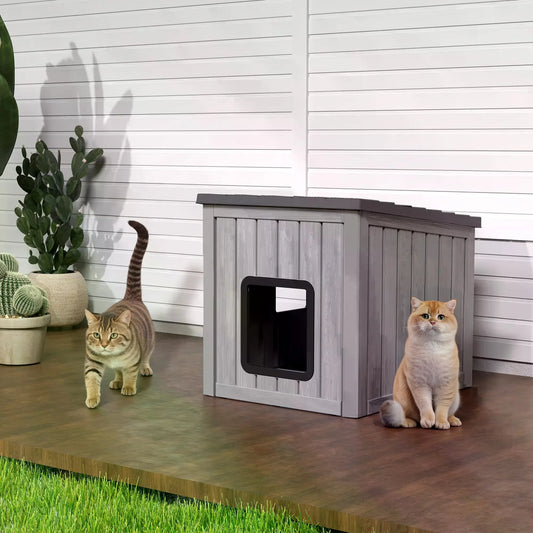 Premium Outdoor Resin Pet House With Weatherproof Roof