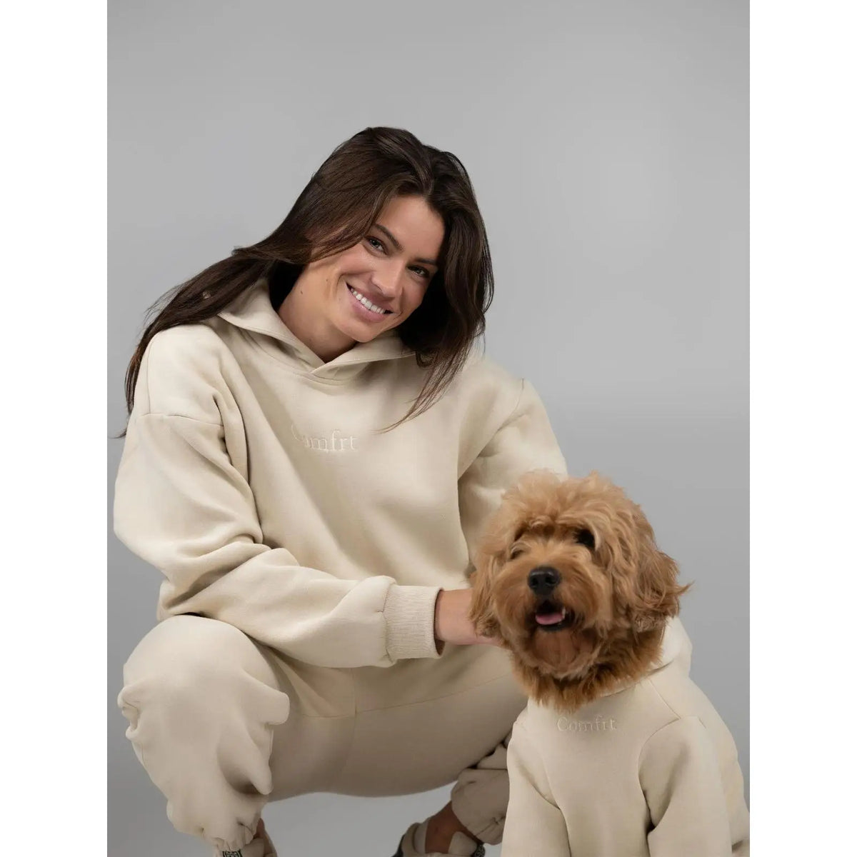 Soft Cotton Blend Pet Dog Hoodie With Leash Opening