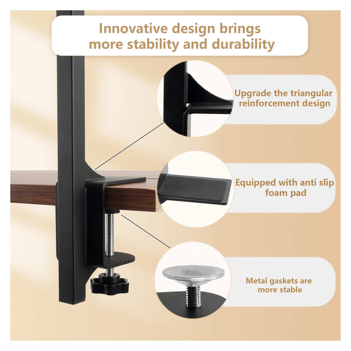 Height Adjustable Dog Grooming Arm With Dual Haunch Holders