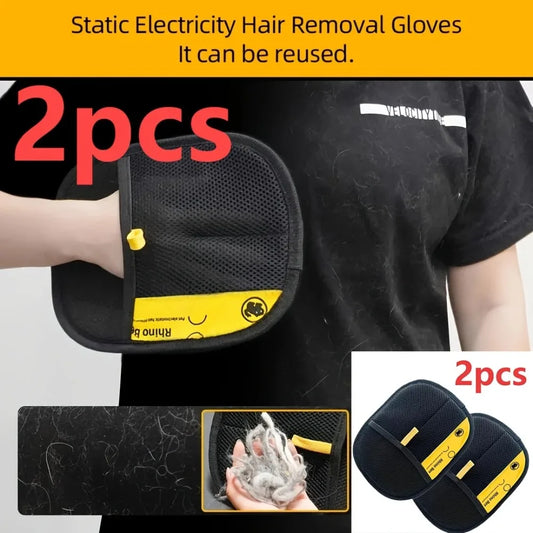 Double Sided Pet Grooming Brush Gloves For Cats And Dogs