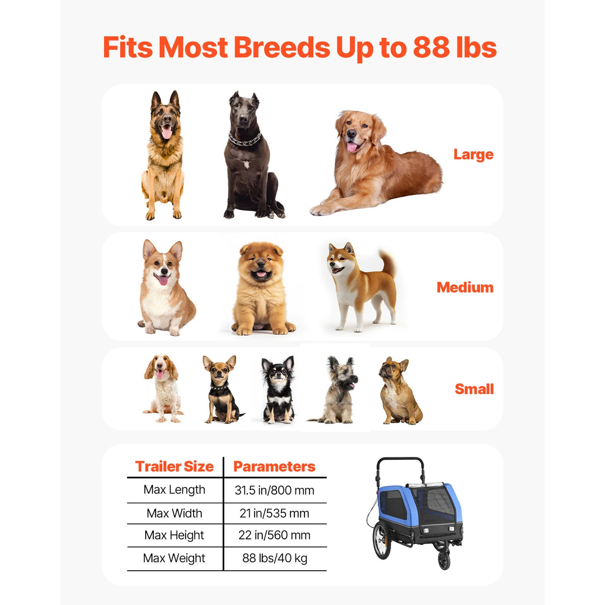 Secure Bicycle Trailer And Versatile Two In One Pet Stroller
