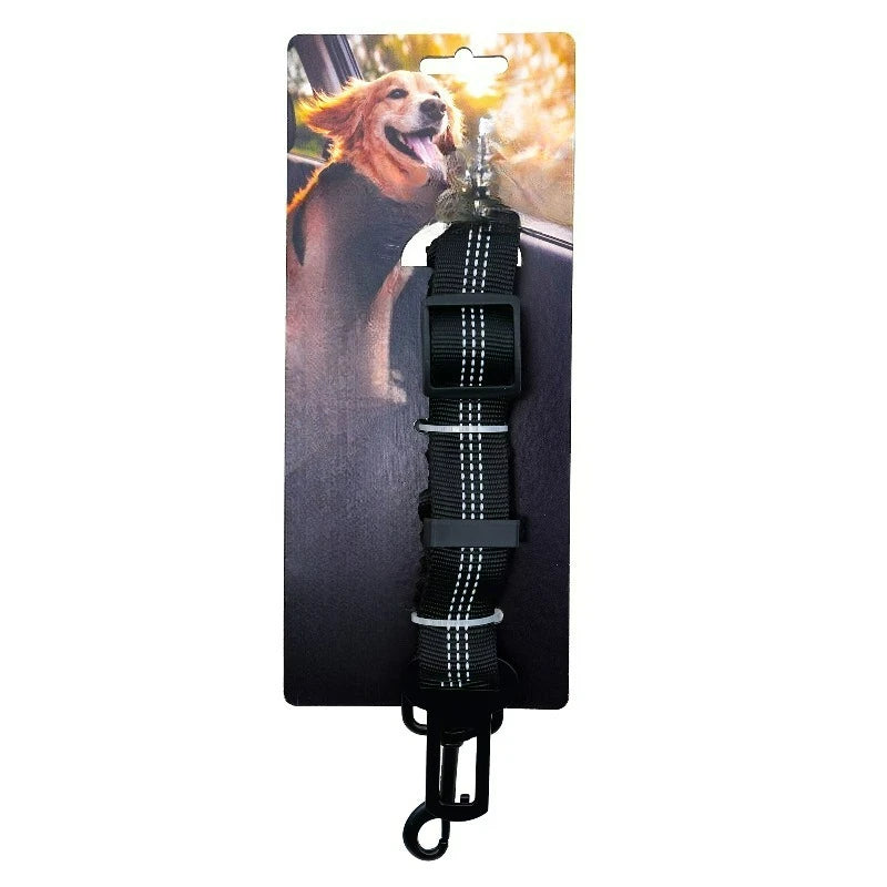 Adjustable Nylon Pet Seatbelt With Rotating Harness Clip