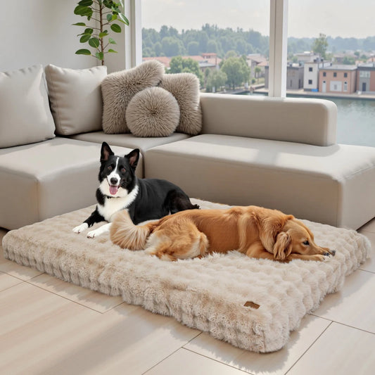 Borwart Washable Ultra Plush Dog Bed With Removable Cover