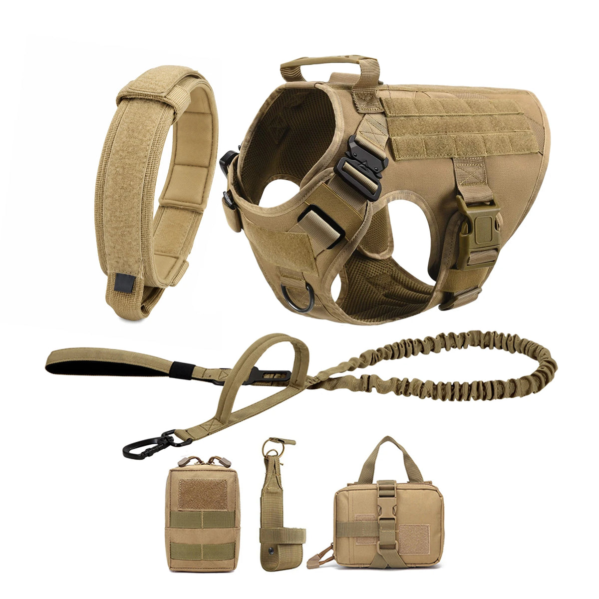 PETRAVEL Tactical Dog Harness Featuring Padded Quick Release Construction