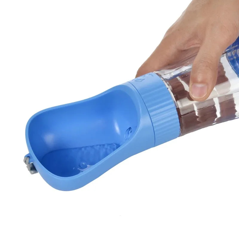 Portable Pet Water Bottle With Food Container For Dogs